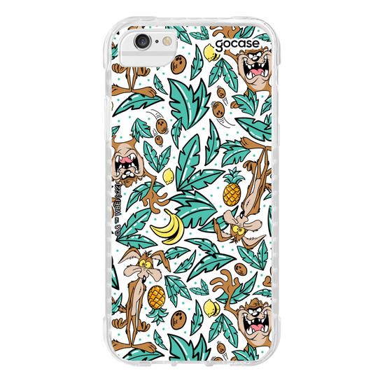 Capinha para celular Looney Tunes - Taz e Coiote Tropicais