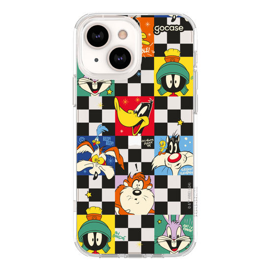 Capinha para celular Looney Tunes - Quadriculado