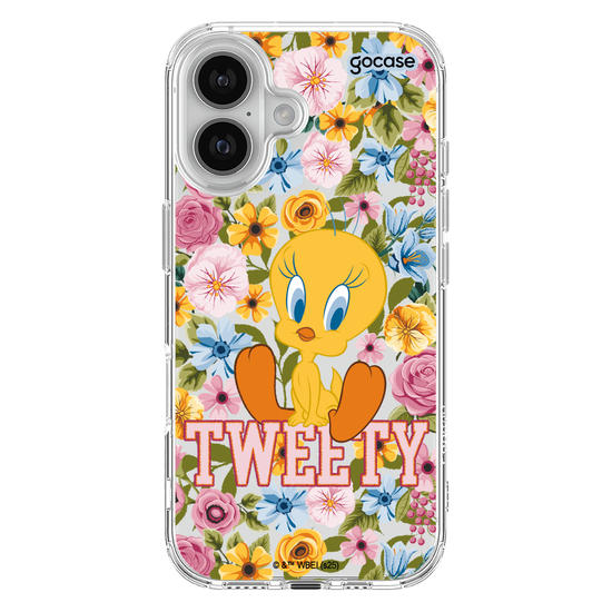 Capinha para celular  Looney Tunes - Piu-piu Flores