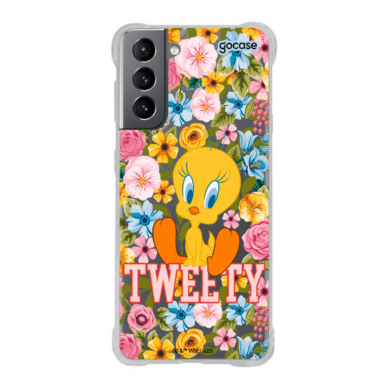 Capinha para celular  Looney Tunes - Piu-piu Flores