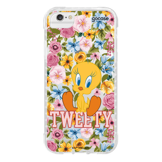 Capinha para celular  Looney Tunes - Piu-piu Flores