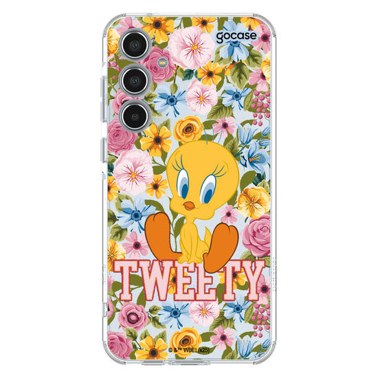 Capinha para celular  Looney Tunes - Piu-piu Flores