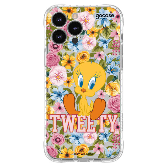 Capinha para celular  Looney Tunes - Piu-piu Flores