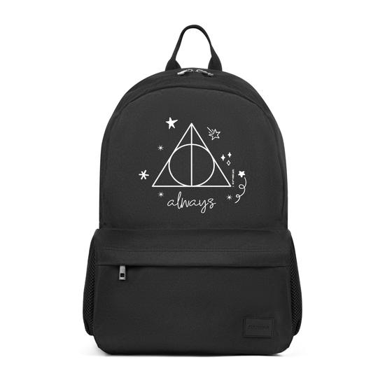 Mochila Pop Preta - Harry Potter - Deathly Hollows Always