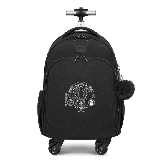 Mochila de Carrinho 4 Rodas Fun - Brasão Slytherin