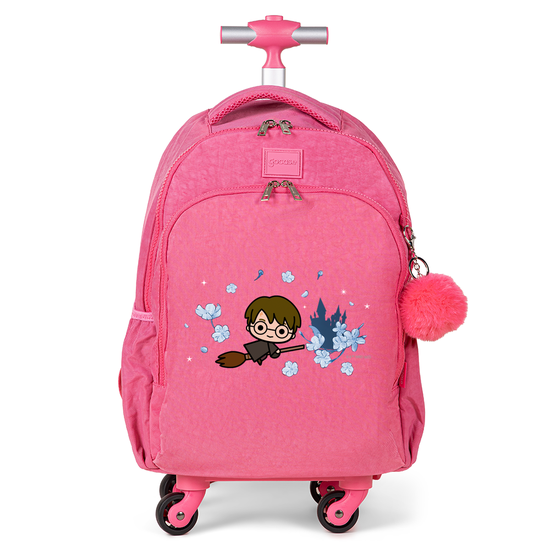 Mochila de Carrinho 4 Rodas Fun - Harry Potter Classical Rose