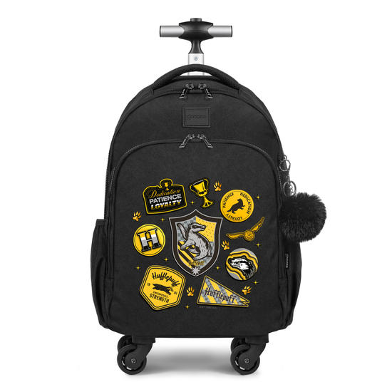  Mochila de Carrinho 4 Rodas Fun - Harry Potter - Lufa-Lufa Patches