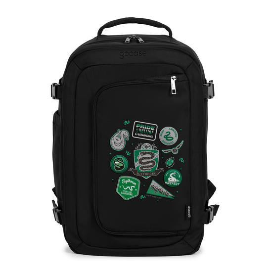 Mochila Voyage - Harry Potter - Sonserina Patches