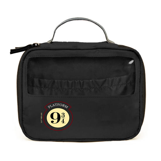 Necessaire Makeup Double Preto - Harry Potter - Plataforma 9 3/4 Moldura
