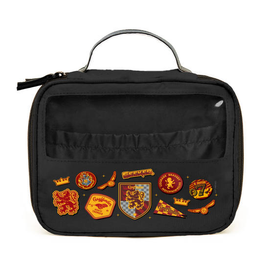 Necessaire Makeup Double - Harry Potter - Grifinória Patches