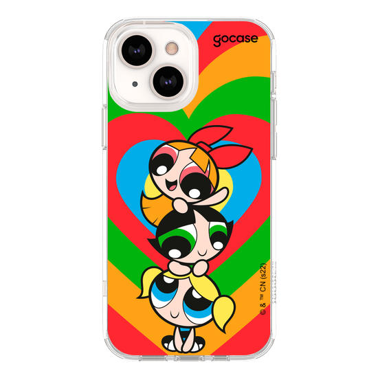 Capinha para celular As Meninas Super Poderosas - Corações Colors