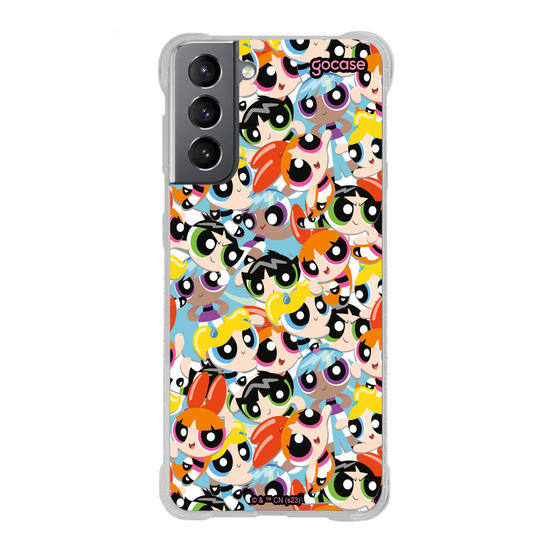 Capinha para celular As Meninas Super Poderosas - Pattern Faces