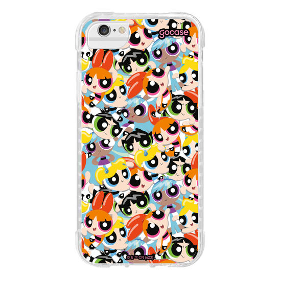 Capinha para celular As Meninas Super Poderosas - Pattern Faces