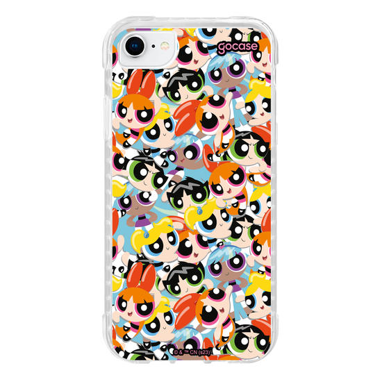 Capinha para celular As Meninas Super Poderosas - Pattern Faces