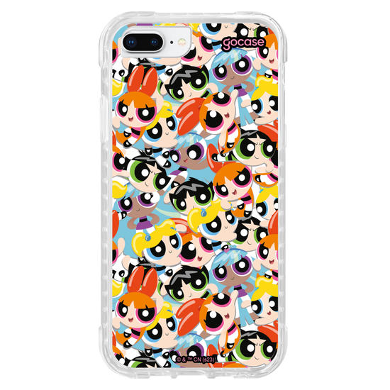 Capinha para celular As Meninas Super Poderosas - Pattern Faces