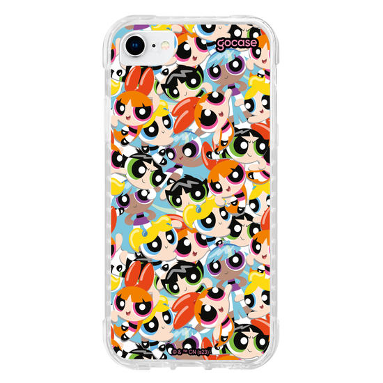 Capinha para celular As Meninas Super Poderosas - Pattern Faces