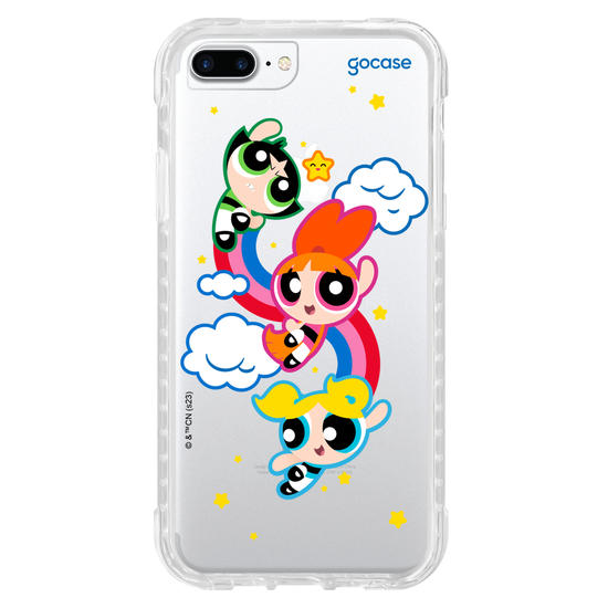 Capinha para celular As Meninas Super Poderosas - Arco-íris