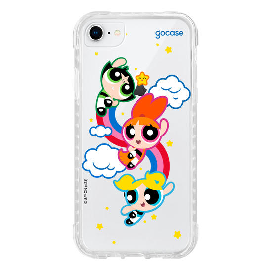 Capinha para celular As Meninas Super Poderosas - Arco-íris