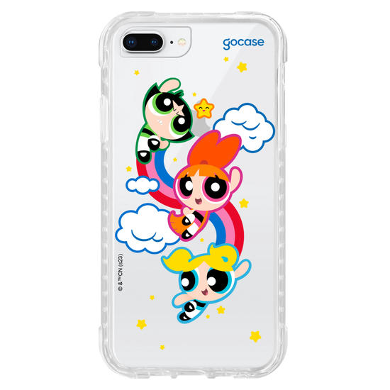 Capinha para celular As Meninas Super Poderosas - Arco-íris