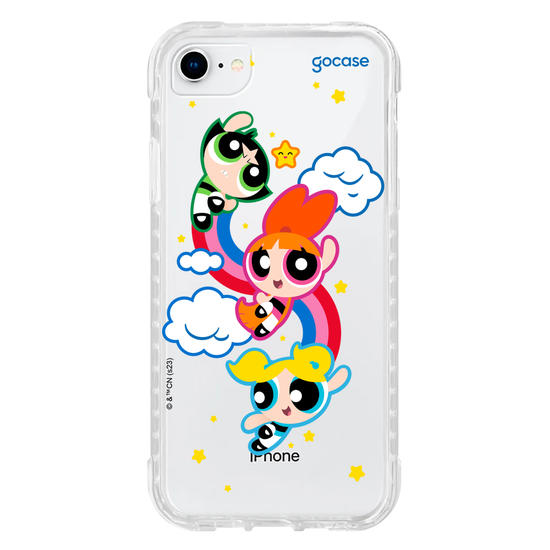 Capinha para celular As Meninas Super Poderosas - Arco-íris