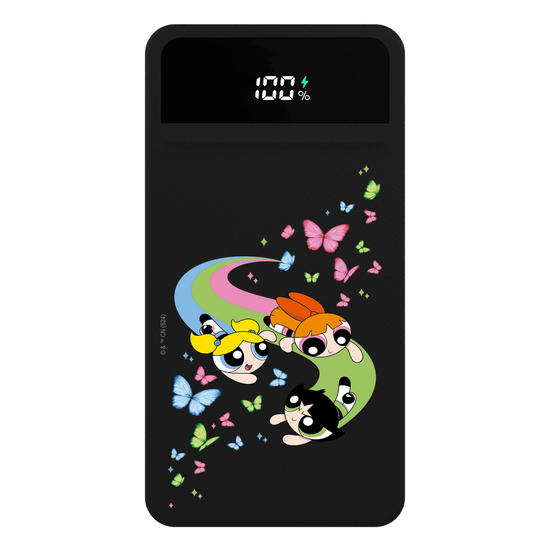 Carregador Portátil Turbo 10000mah Preto - As Meninas Super-Poderosas - Butterflies