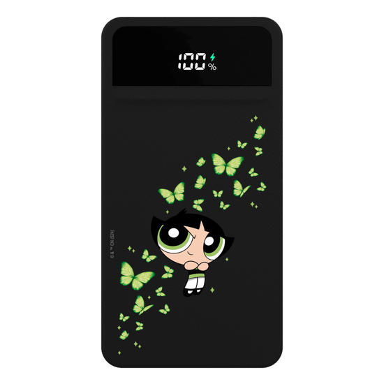 Carregador Portátil Turbo 10000mah Preto - As Meninas Super-Poderosas - Buttercup Butterflies