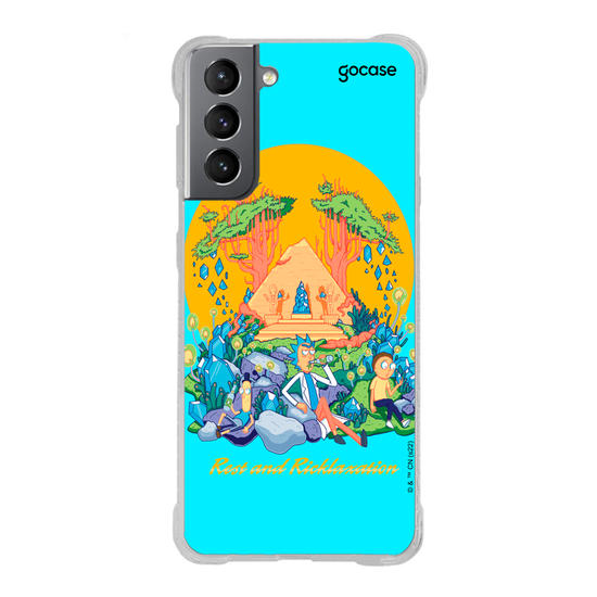 Capinha para celular Rick & Morty - Descansando e Ricklaxando