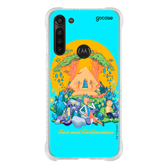 Capinha para celular Rick & Morty - Descansando e Ricklaxando
