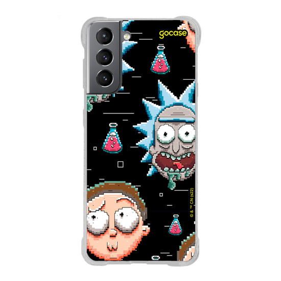 Capinha para celular Rick & Morty - Rick e Morty 8 Bits