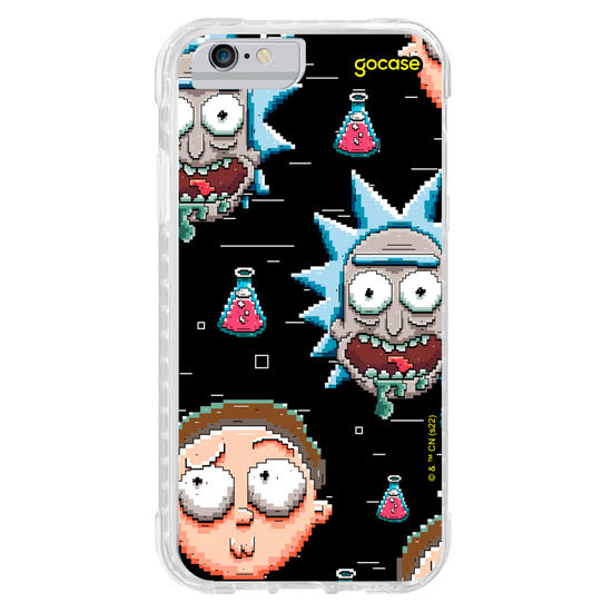 Capinha para celular Rick & Morty - Rick e Morty 8 Bits