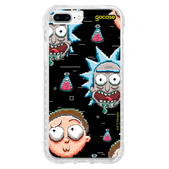 Capinha para celular Rick & Morty - Rick e Morty 8 Bits
