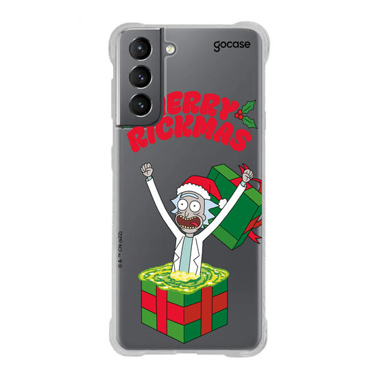 Capinha para celular Rick & Morty - Merry Rickmas