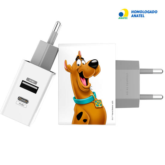 Carregador Turbo Power 18W Gocase - Iphone / Android -Scooby-Doo - Scooby