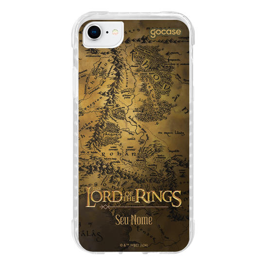 Capinha para celular Senhor dos Anéis - Middle Earth Map