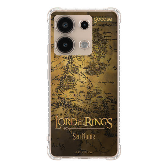 Capinha para celular Senhor dos Anéis - Middle Earth Map