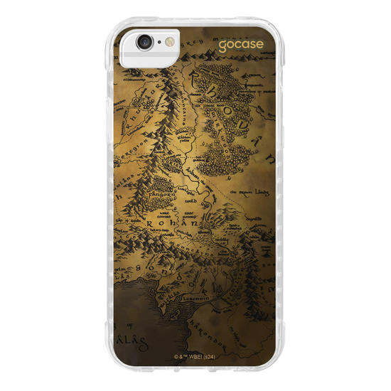 Capinha para celular  O Senhor dos Anéis - Middle Earth Map Clean