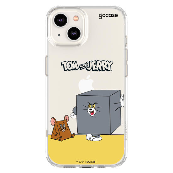 Capinha para celular  Tom & Jerry - Dupla Geométrica