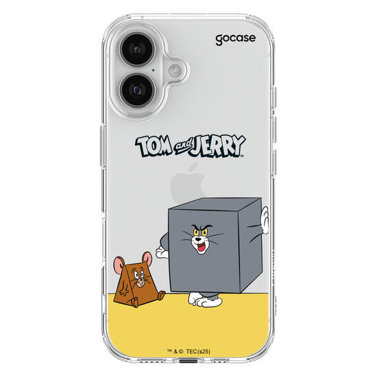 Capinha para celular  Tom & Jerry - Dupla Geométrica