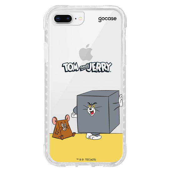 Capinha para celular  Tom & Jerry - Dupla Geométrica