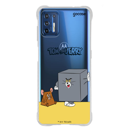 Capinha para celular  Tom & Jerry - Dupla Geométrica