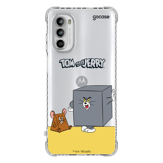 Capinha para celular  Tom & Jerry - Dupla Geométrica