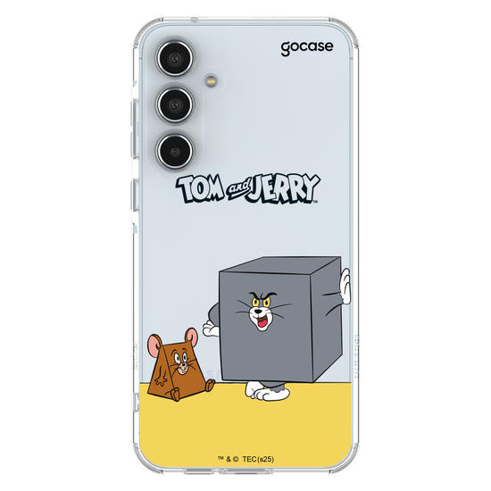 Capinha para celular  Tom & Jerry - Dupla Geométrica