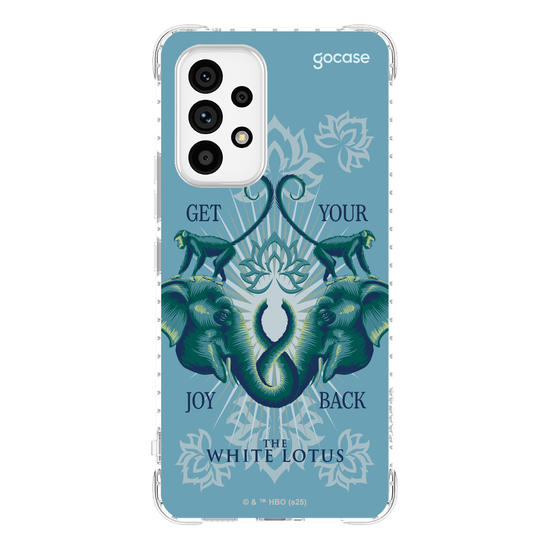 Capinha para celular  The White Lotus - Animais e Arabescos