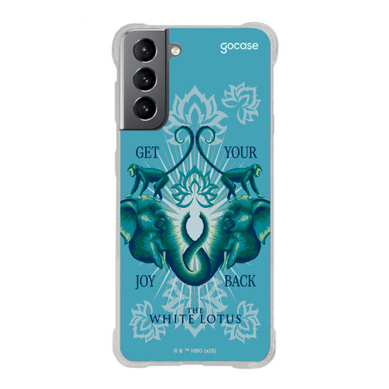 Capinha para celular  The White Lotus - Animais e Arabescos