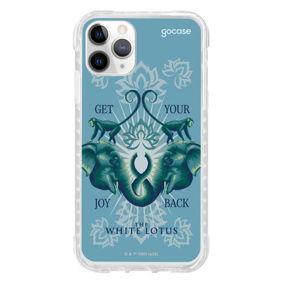 Capinha para celular  The White Lotus - Animais e Arabescos