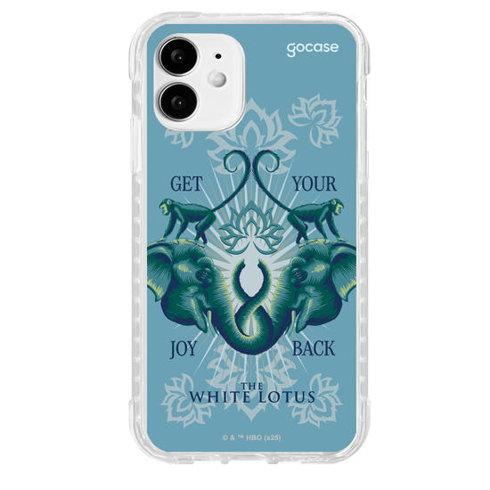Capinha para celular  The White Lotus - Animais e Arabescos