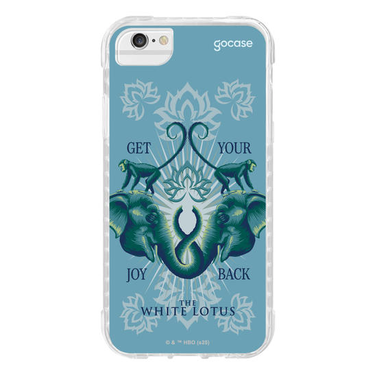 Capinha para celular  The White Lotus - Animais e Arabescos