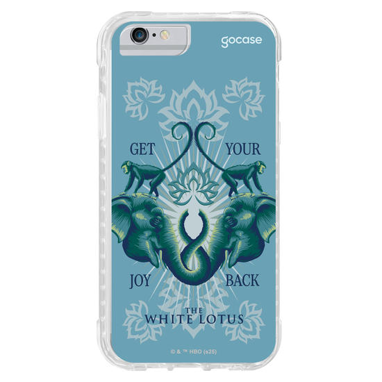 Capinha para celular  The White Lotus - Animais e Arabescos