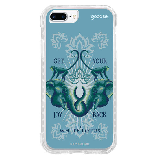 Capinha para celular  The White Lotus - Animais e Arabescos