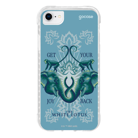 Capinha para celular  The White Lotus - Animais e Arabescos